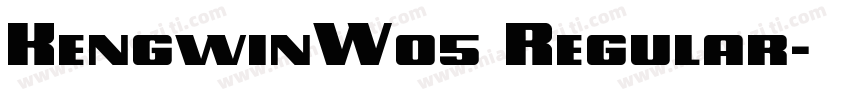 KengwinW05 Regular字体转换